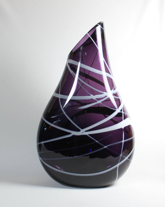 Deep Purple with White Vase