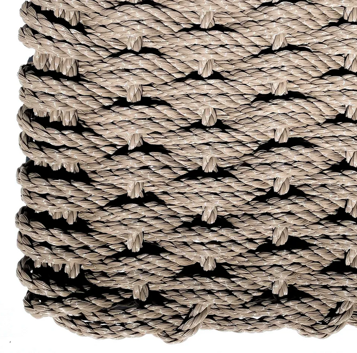 Double Weave Rope Mat - Taupe