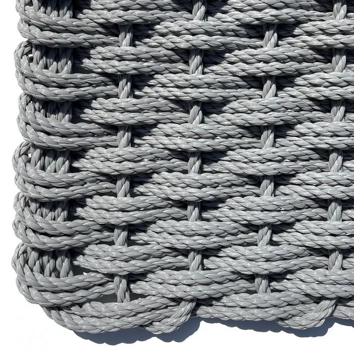 Double Weave Rope Mat - Industrial Grey