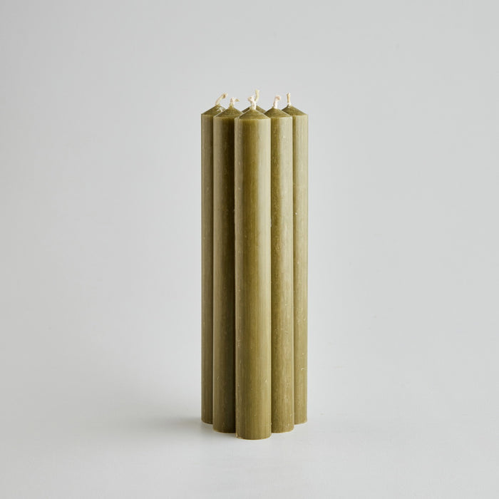 Dinner Candles - Olive Green