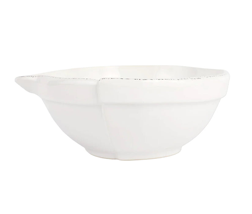 Lastra White Medium Mixing Bowl