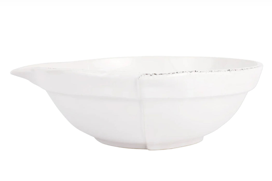 Lastra White Large Mixing Bowl