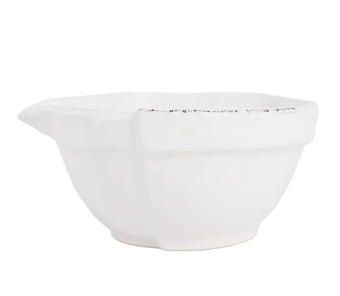 Lastra White Small Mixing Bowl