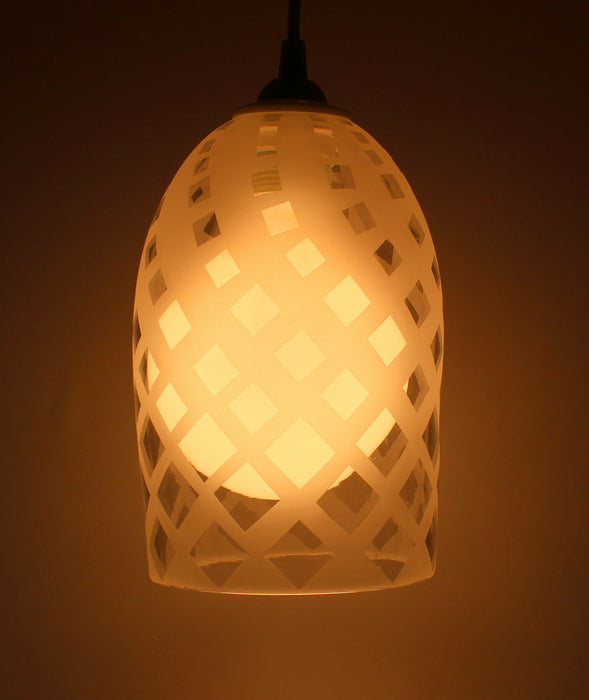Sandblasted Pattern Pendant Light