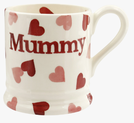 Pink Hearts Mummy 1/2 Pint Mug