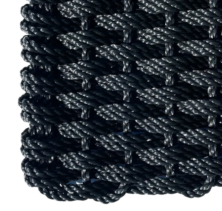 Double Weave Rope Mat - Black