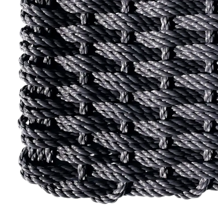 Double Weave Rope Mat - Slate Grey