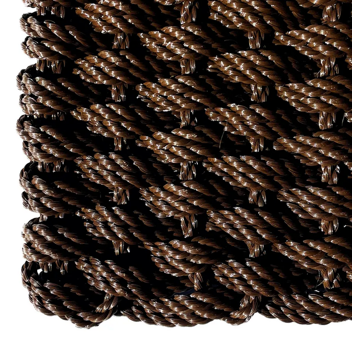 Double Weave Rope Mat - Espresso Brown