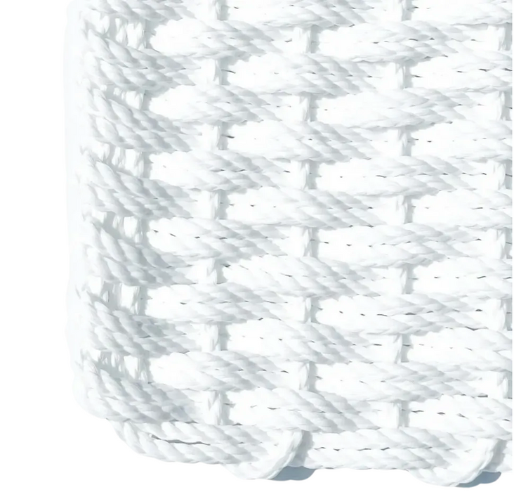 Double Weave Rope Mat - White
