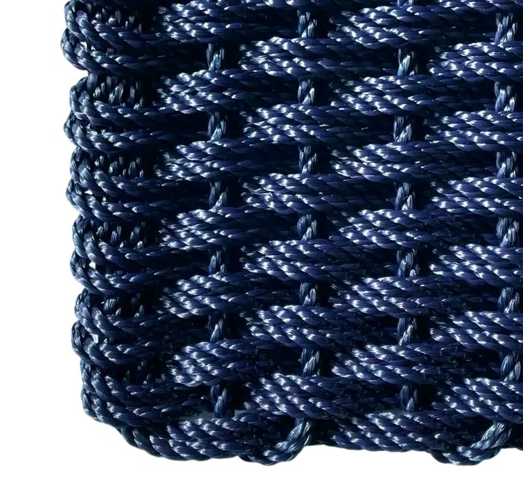 Double Weave Rope Mat - Navy