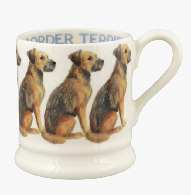 Border Terrior 1/2 Pint Mug
