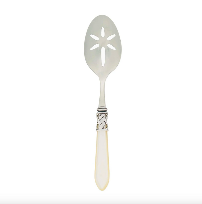 Aladdin Antique Slotted Serving Spoon - Ivory