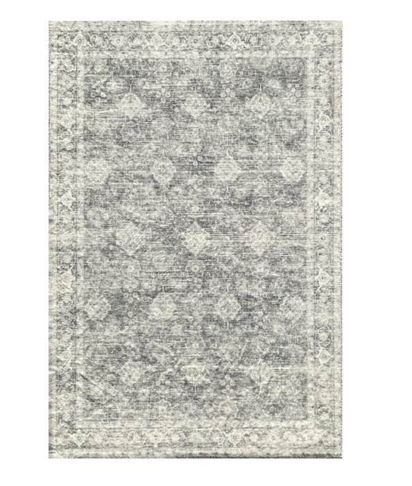 Cloudy Gray Avalon Crystal Rug