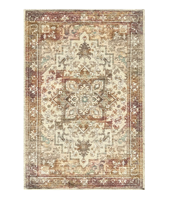 Multi Ivory Fusion Crystal Rug