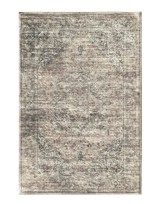 Silver Pink Jewel Crystal Rug
