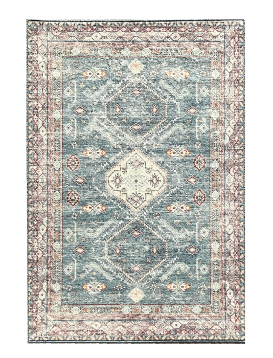 Arctic Blue Villaria Crystal Rug