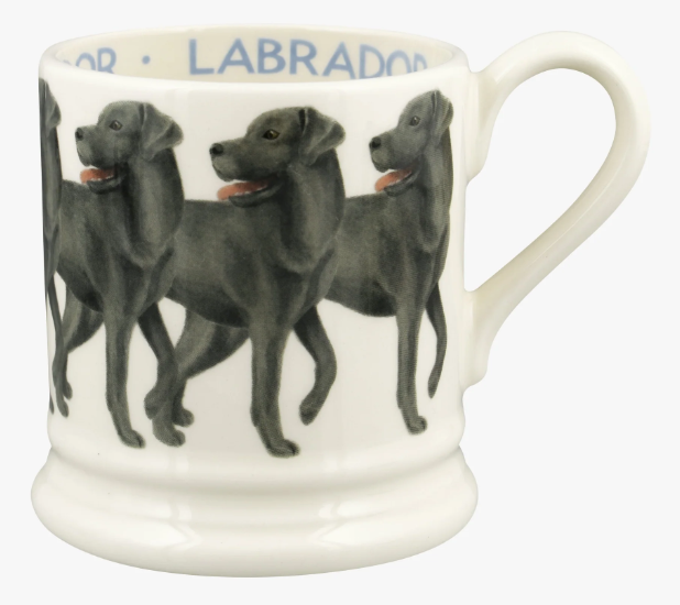 Dogs Black Labrador 1/2 Pint Mug