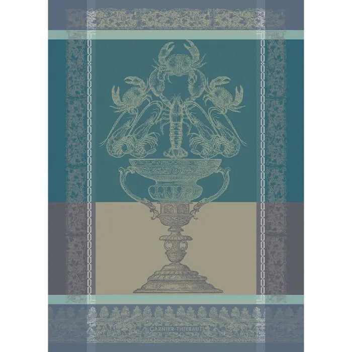 Jacquard Tea Towel - De Mer Turquoise