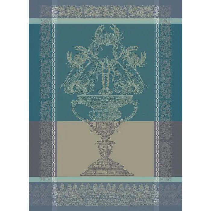 Jacquard Tea Towel - De Mer Turquoise