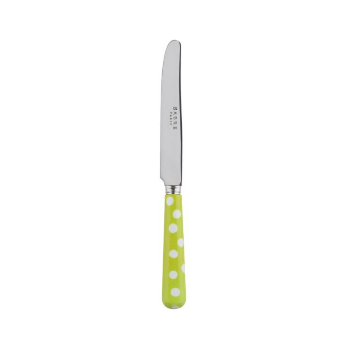 Pop! Breakfast Knife - Green Polka Dot