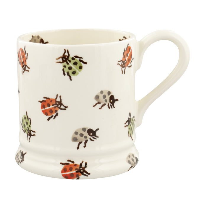 Orange Ladybirds 1/2 Pint Mug