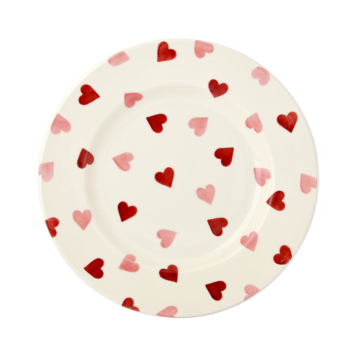 Pink Hearts 8 1/2 Plate
