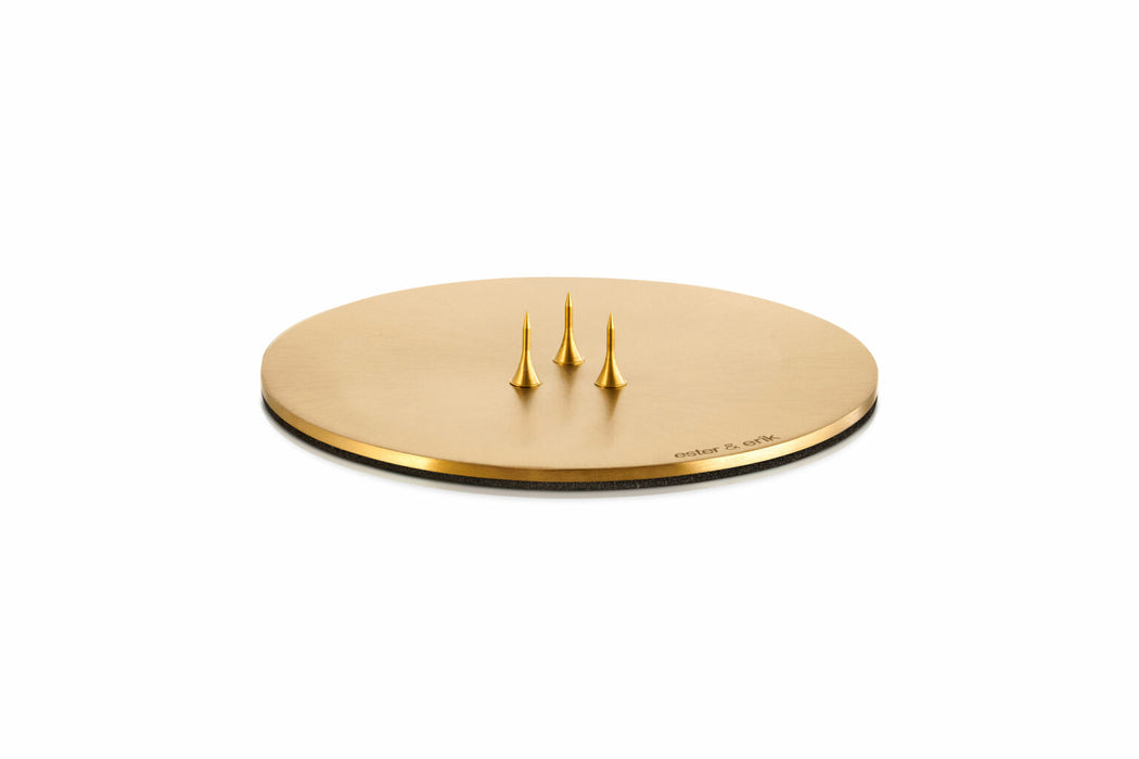 Matt Gold Candle Plates - 1 pcs.