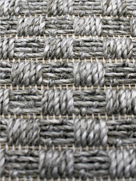 Iuta Indoor / Outdoor - Basket Weave Silver Cloud