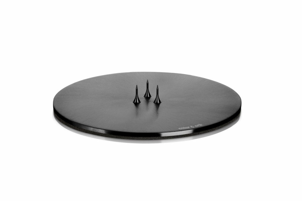 Matt Black Candle Plates - 1 pcs.