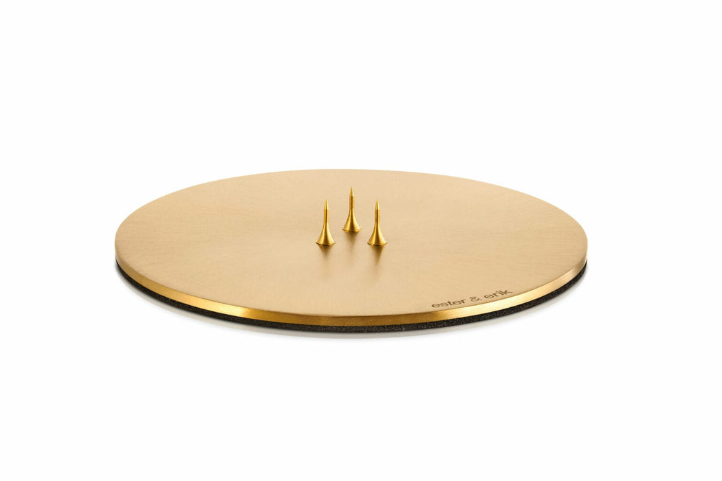 Matt Gold Candle Plates - 1 pcs.