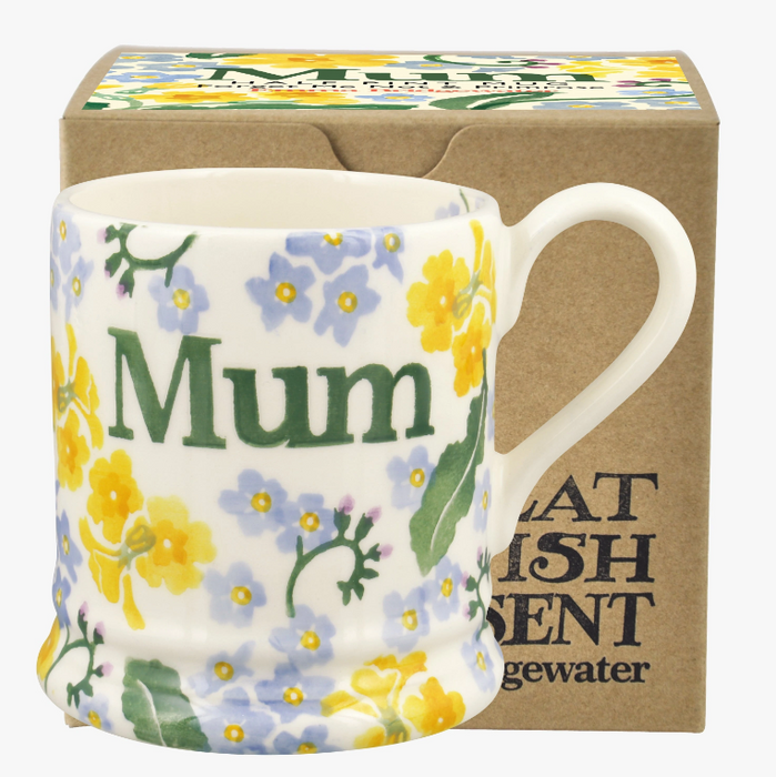 Forget Me Not & Primrose Mum 1/2 Pint Mug