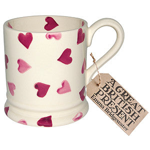 Pinks Pink Hearts 1/2 pint Mug