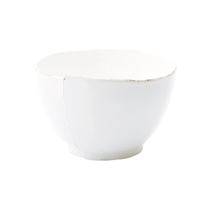 Lastra White Deep Serving Bowl