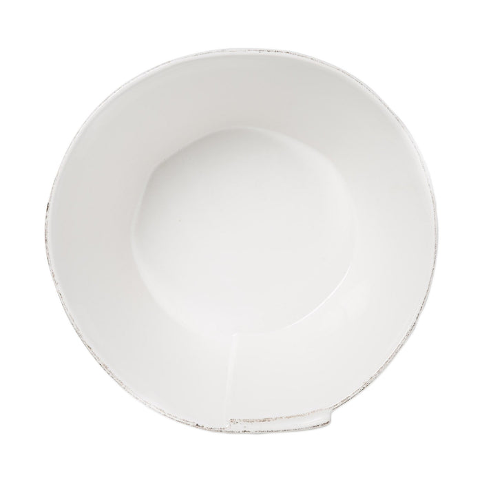 Lastra White Large Stacking Serving Bowl