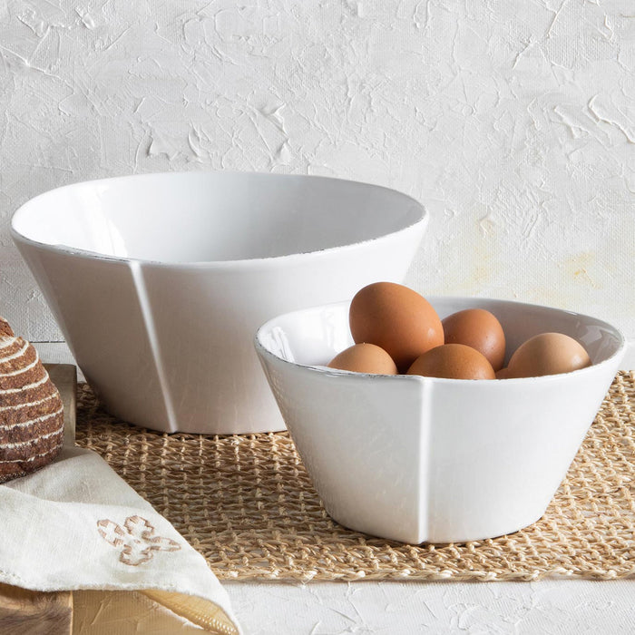 Lastra White Medium Stacking Bowl