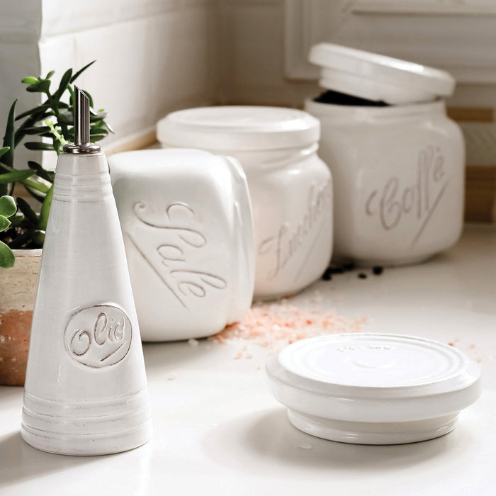 Lastra White Olive Oil Bottle