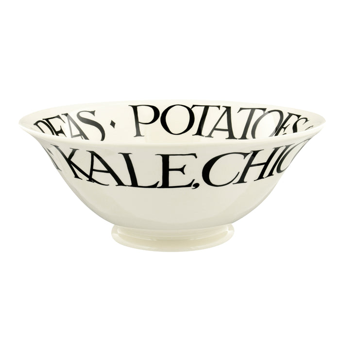 Black Toast Serving Bowl