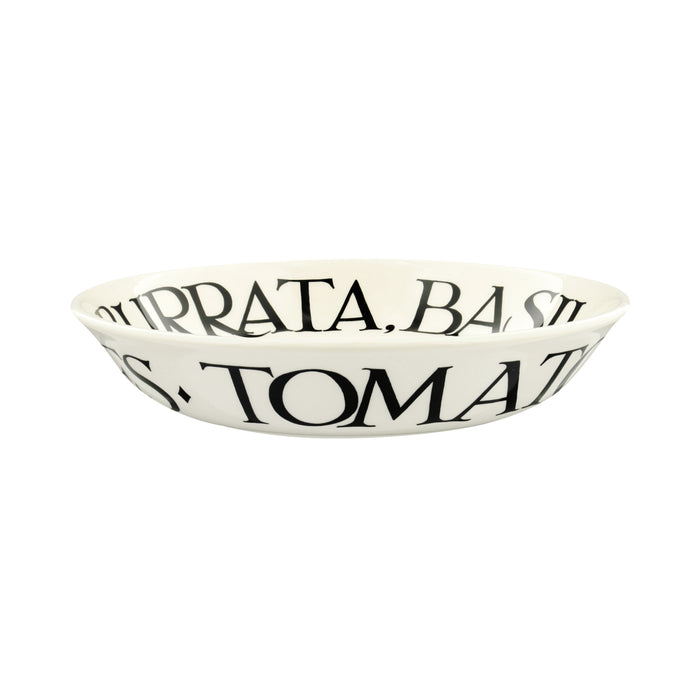 Black Toast Tomato Salad Small Pasta Bowl