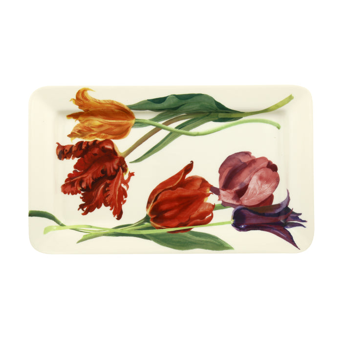 Flowers Tulips Medium Oblong Plate