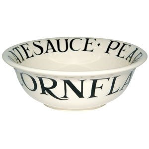 Black Toast Cereal Bowl