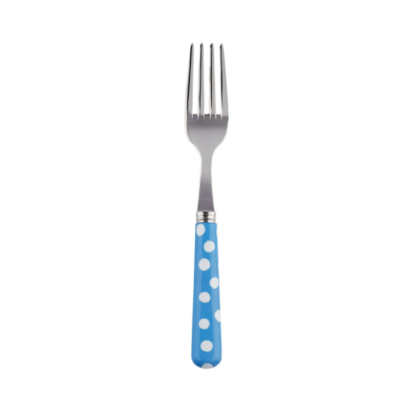 Pop! Fork - Light Blue Polka Dot