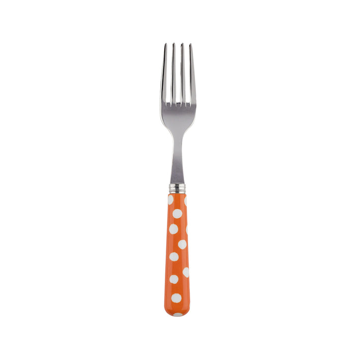 Pop! Fork - Orange Polka Dot